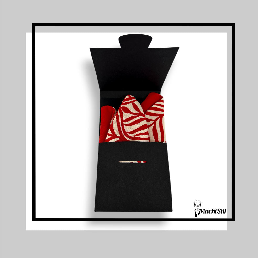 Einstecktuch "Feuerblatt"